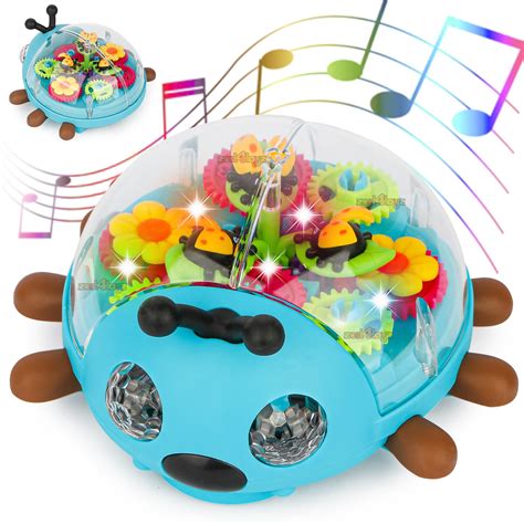 Buy Zest 4 Toyz Musical Toys for Kids Gear Toys Transparent Ladybug ...