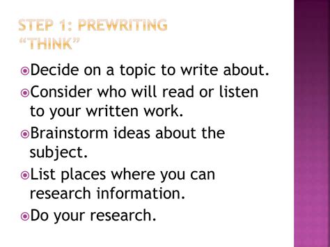 Five Steps in Writing Process 的图像结果