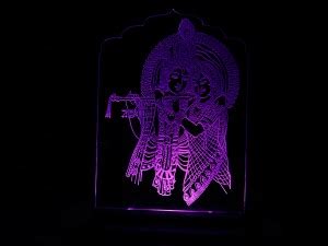 YONKER Acrylic 3D LED Light Radha Krishna 4x6 Table Night Lamp Price in ...