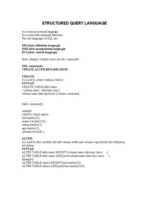 Image result for Structured Query Language