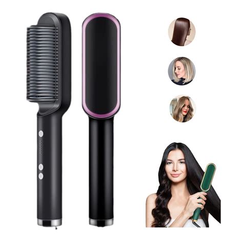2023 New Negative Ion Hair Straightener Styling Comb with 5 Temp, 2 in ...
