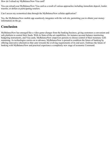 PPT - The Role of MyBalanceNow in Shaping the Future of Banking ...