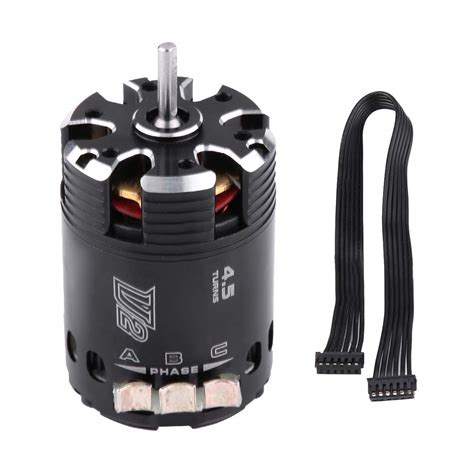 RC Car Brushless Motor, 540 4.5T V2 Sensored Brushless Motor for 1/10 ...