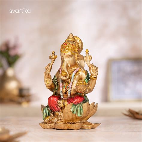 Ganesha Vighnaharta Antique Idol (7 inch)