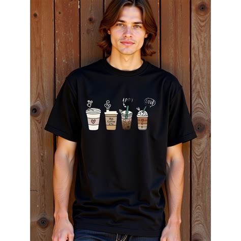Shirt Printing, Mens 3xlt Shirts Big and Tall, Coffee Lovers T-Shirts ...