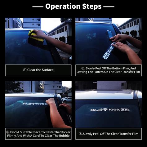 Buy Nouiroy 5G Signal WiFi Full Battery Sign Funny Stickers for Cars ...