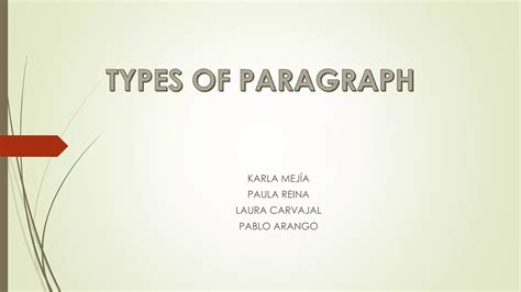 Image result for Pargraph Types