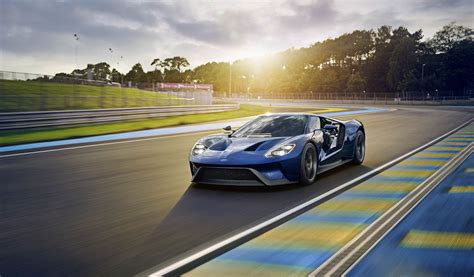 Download wallpaper 1024x600 ford, gt, sports car, track netbook, tablet ...