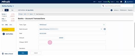 Add Bank Data to the International Segment in MProfit : Help Center