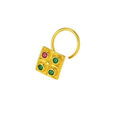 Silver Nakshatra Nose Pin | Gold Plated | House of Aadyaa