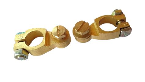 2 Pieces Universal Car Battery Terminal Clips Connectors Strip Type ...