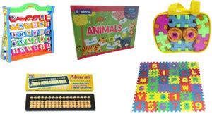 LEARNING KIT Learning set + Animals PUZZLES + Kingdom blocks +PUZZLE ...