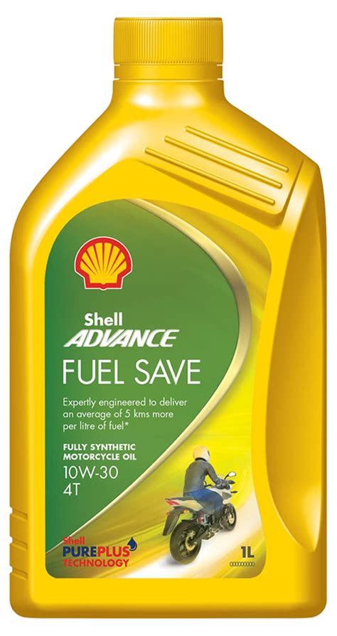 Shell Advance 4T Fuel Save 10W-30 (SN/MA2) Fully Synthetic Engine Oil ...