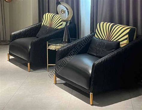 Single Seater Black Leather Chair Manufacturers and Suppliers from Delhi