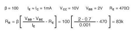 Transistor Biasing Calculations