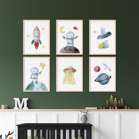 Buy Astronaut Wall Art, Space Theme Wall Art, Astronaut Poster, Solar ...