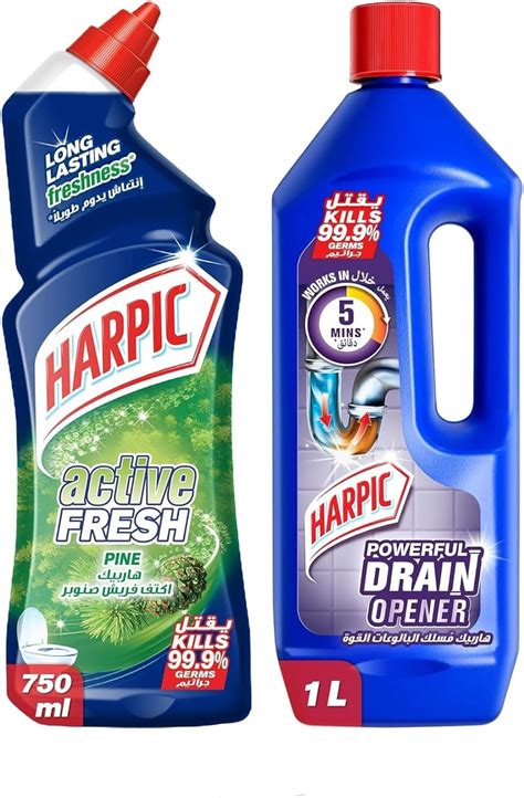 Buy Harpic Pine Active Fresh Toilet Cleaner, 750ml Harpic Powerful ...