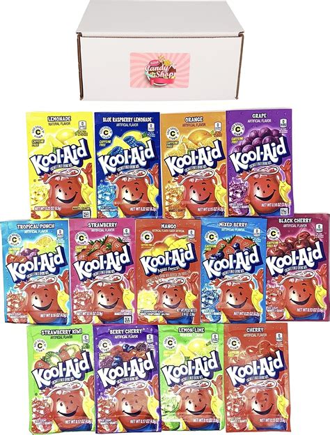 Amazon.com : Kool Aid Lemonade Drink Mix (96 Packets) : Powdered Soft ...