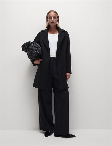 Buy Relaxed Single Breasted Coat at Marks & Spencer