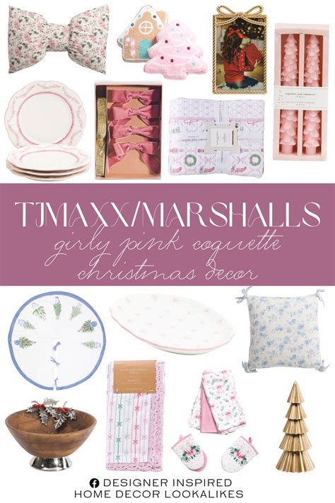 TJMaxx/Marshalls Girly Pink Coquette Christmas Decor