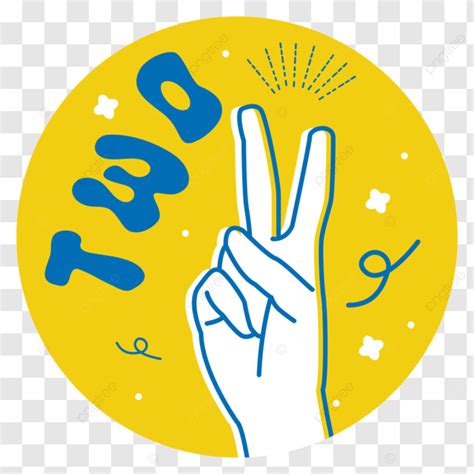 Image result for Cartoon Hand Number Two