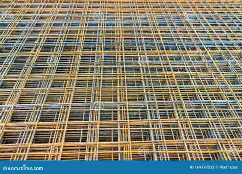 Rusty Wire Mesh Steel for Reinforcing Concrete Stock Photo - Image of ...