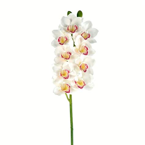 Vickerman 33-in White Indoor Orchid Artificial Flower at Lowes.com