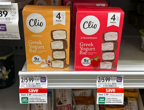 Get Clio Greek Yogurt Bar Multipacks As Low As $1.75 At Publix (Regular ...