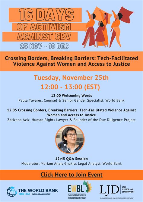 16 Days of Activism against GBV #1 - Crossing Borders, Breaking Barriers: Tech-Facilitated ...