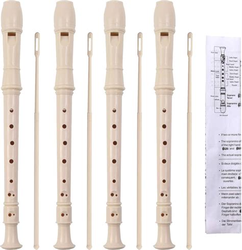 Amazon.com: 12 Pcs Plastic Recorder 6 Hole Mini Orchestra Musical ...