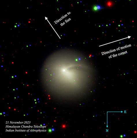 IIA in News - Comet Pons-Brooks imaged using HCT/IAO