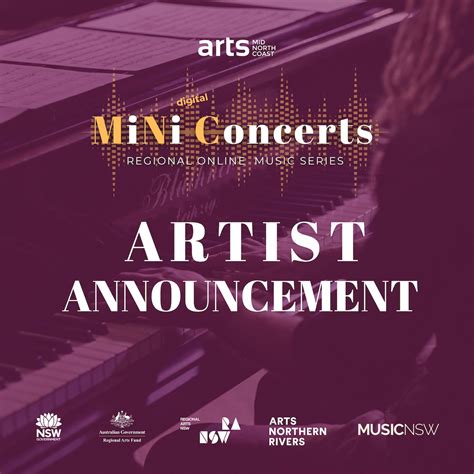 MiNi (digital) Concerts 2024 Artist Announcement! | Arts Mid North Coast