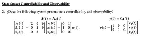 Image result for Controllability and Observability Examples