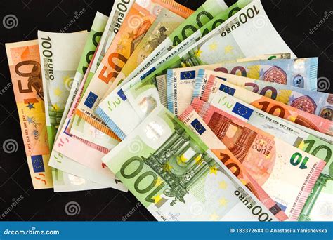 Pile of Paper Euro Banknotes As Part of the United Country`s Payment System, Euro European ...