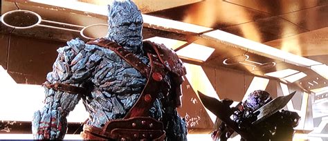 In Thor: Ragnarok (2017) after Korg tells Thor “I’m made of rocks as ...