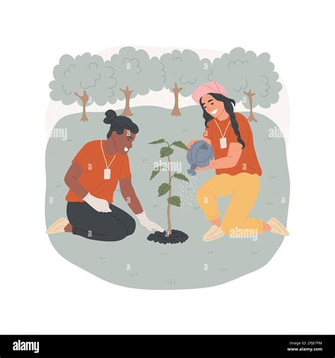 Community Planting Trees Cartoon 的图像结果