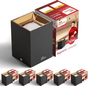 MURPHY LED 10 Watt Warm White Square Surface COB Down Pack of 6 Spot ...