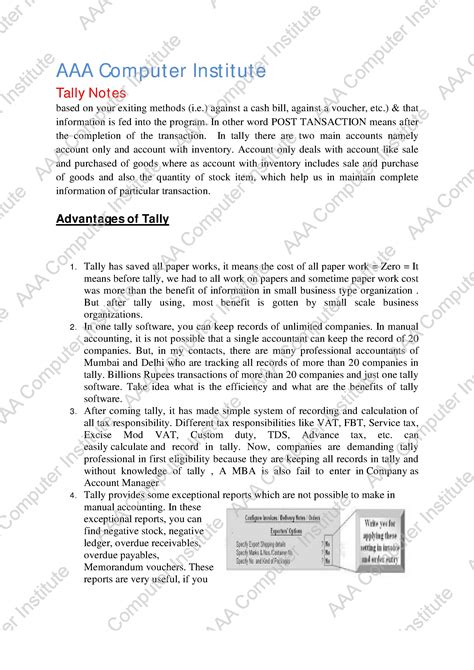 Image result for Tally Practise File