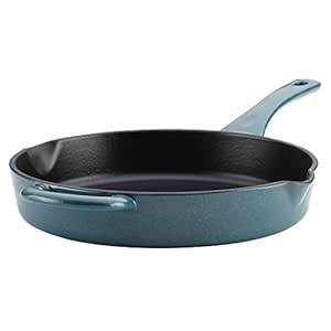 Buy Ayesha Curry 46957 Cast Iron Enamel Skillet, Small, Twilight Teal ...