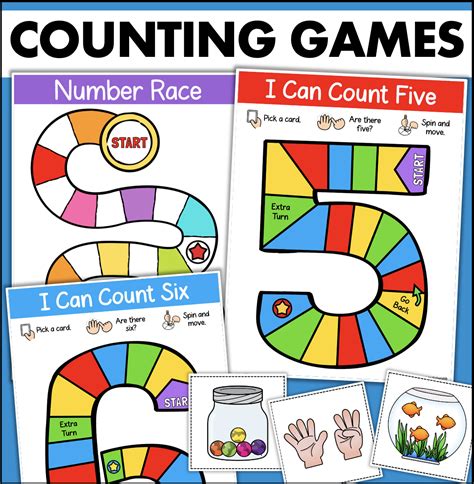 Counting to 10 Games Matching & Comparing Numbers Quantities - Fishyrobb