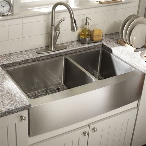 Apron Front Double Bowl Kitchen Sink – Things In The Kitchen