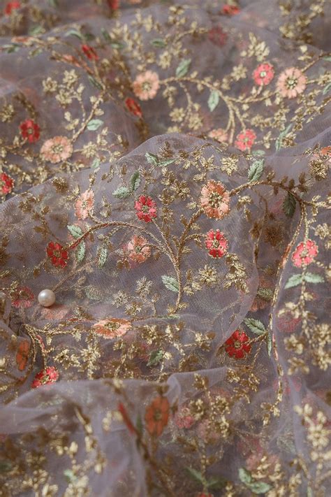 Buy Net Embroidery Fabric | Doeraa Net Fabric Online