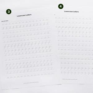 Buy Printable Cursive Worksheets9 Pages letters and Words for Middle ...