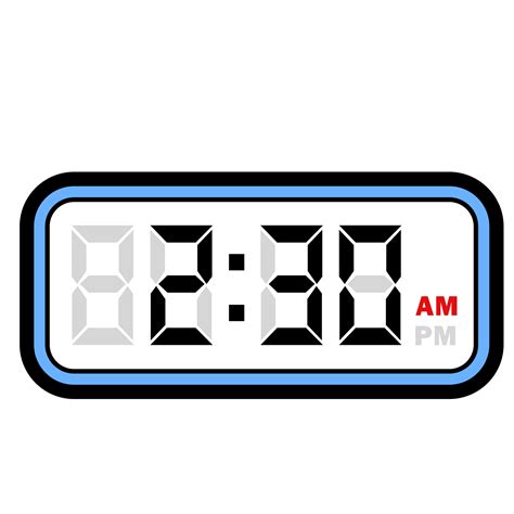 Digital Clock Time at 2.30 AM, Digital Clock 12 Hour Format 32048630 PNG
