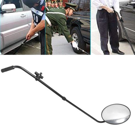 Under Car Inspection Mirror with Light Telescoping Handle Adjustable Angle Magnifying Vehicle ...