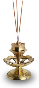 POSHIFY Brass Agarbati Stand: Traditional Incense Stick Holder for Puja ...