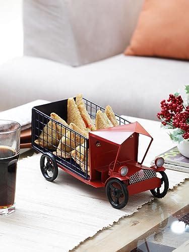 Buy Ek Do Dhai Khao Shao Truck Wooden Platter Tray with Movable Wheels ...
