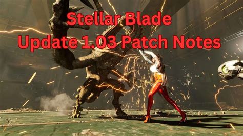 Stellar Blade Patch Notes