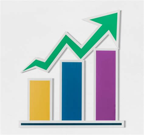 Business growth bar chart icon | Premium PSD