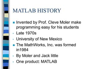 Image result for History of MATLAB